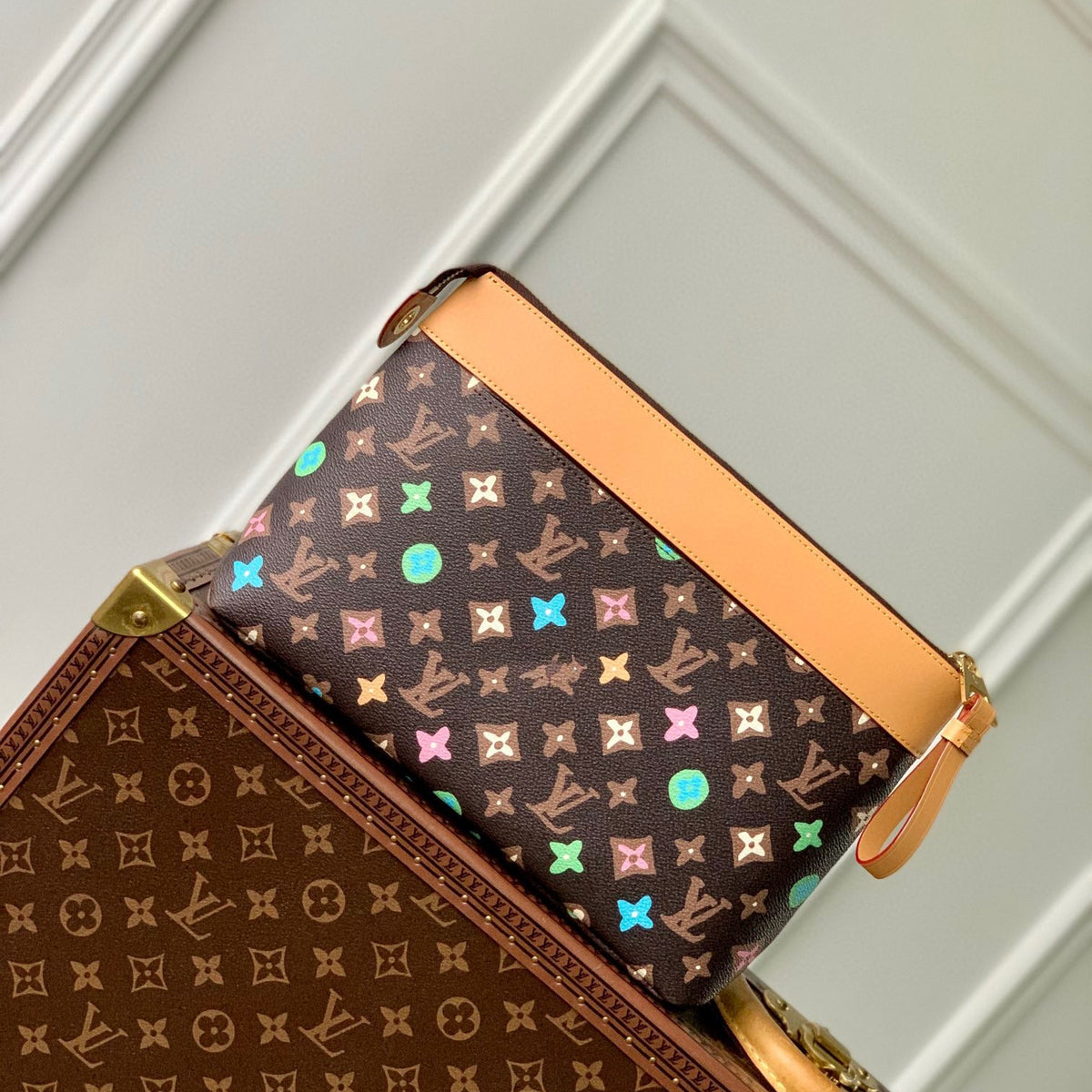 Louis Vuitton Bags- Louis Vuitton Lou Pochette Voyage Souple Pouch Elegant Everyday Designer Handbag