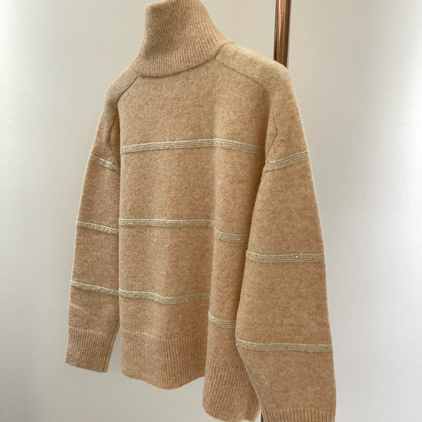 Front view of Brunello Cucinelli Zip Cardigan premium piece
