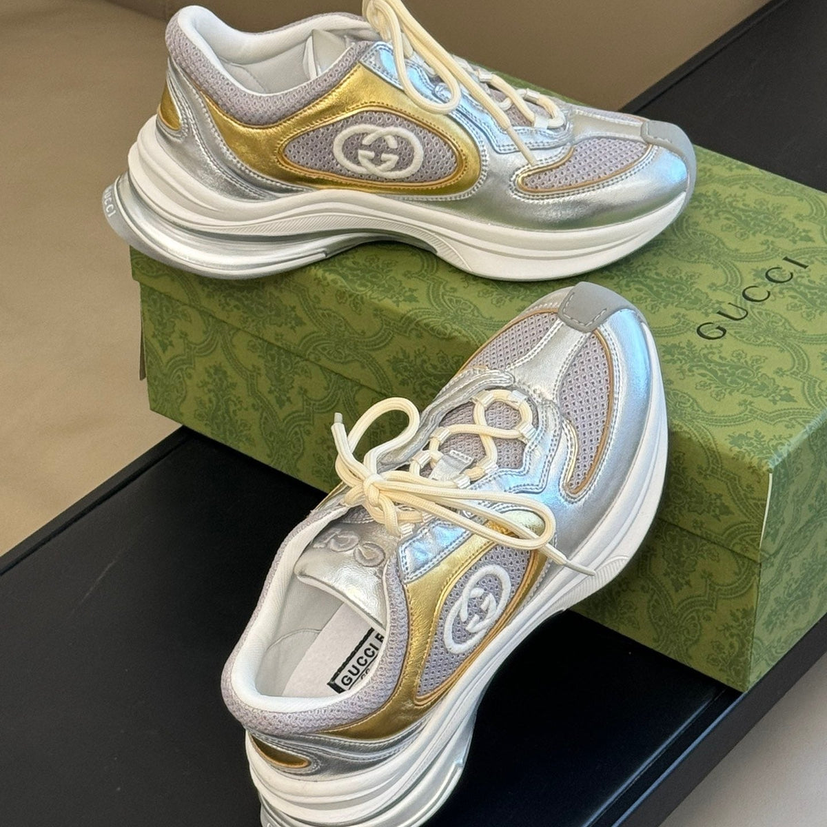 Gucci Shoes- Gucci Run Trainers Premium Designer Casual Shoes