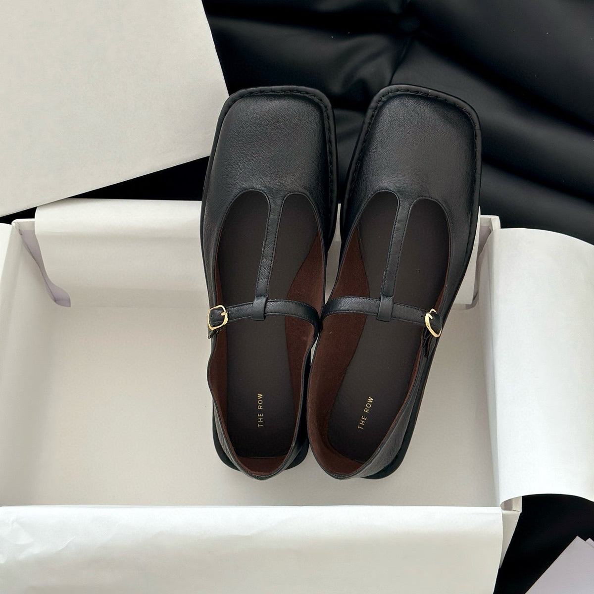 The Row Accessories- The Row T Strap Flats Luxury Designer Fashion Accessory