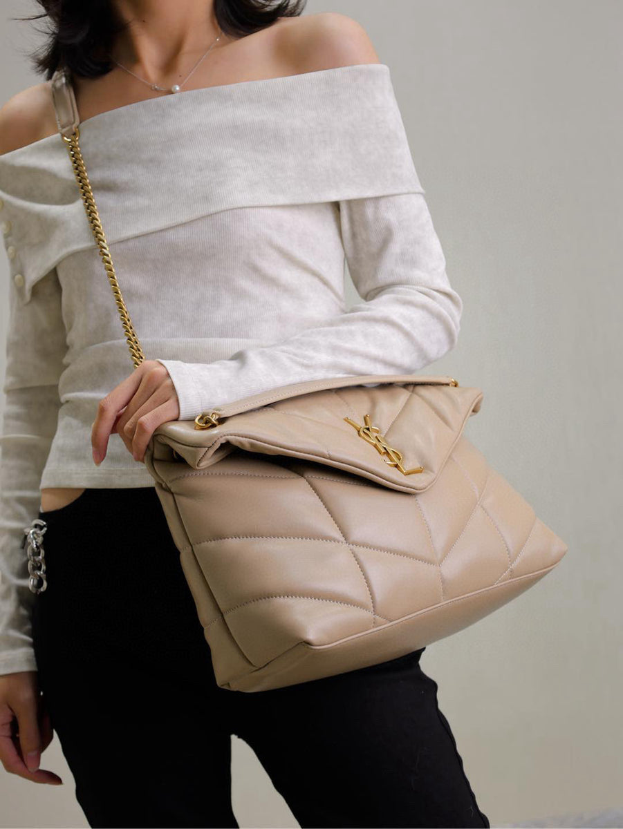 Saint Laurent Bags- Saint Laurent Loulou Medium Puffer Bag Premium Designer Shoulder Bag