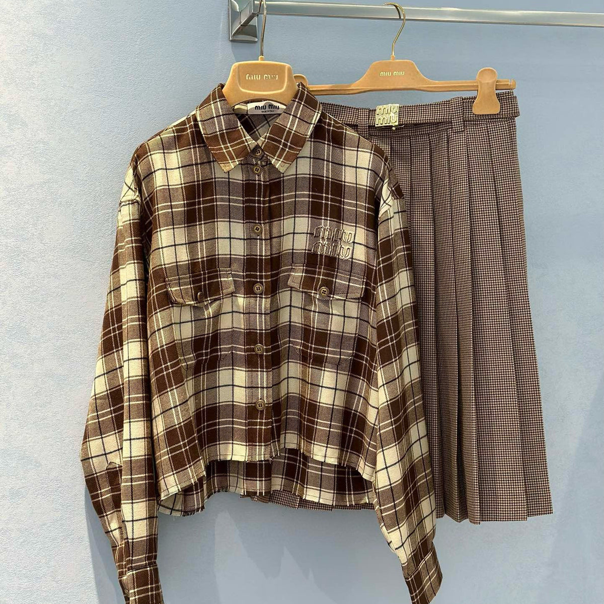 Tops- Miu M Shirt Elegant Everyday Designer Top