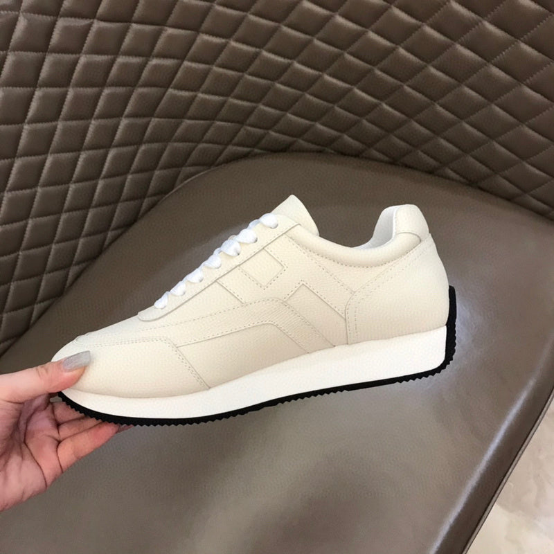 Hermès Red Slip-On Sneakers - Heel Detail View