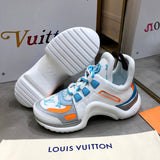 Louis Vuitton Grey Slip-On Sneakers - Side Profile View