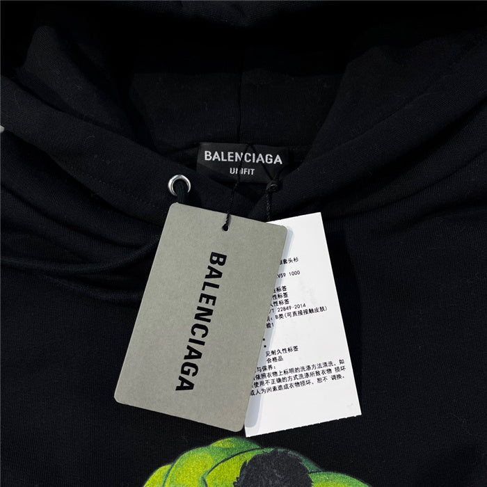 Close-up of Balenciaga designer clothing craftsmanship