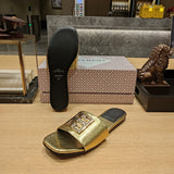 Givenchy Tan Block Heel Pumps - Angled View