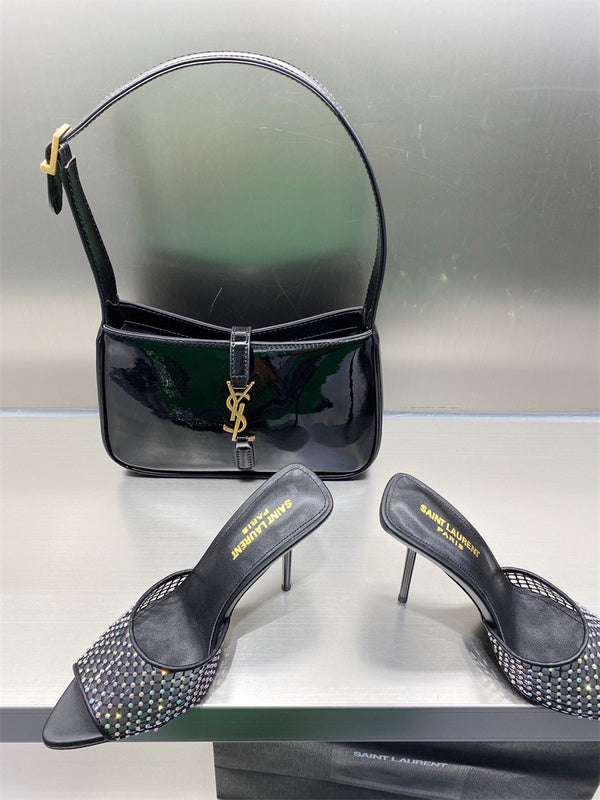 Side profile view of Saint Laurent luxury piece style No.063