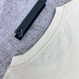 Close-up of Amiri t-shirt craftsmanship
