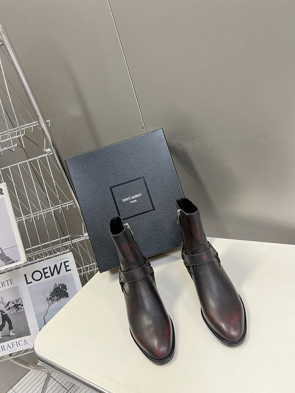 Saint Laurent luxury shoes detail shot