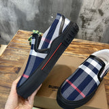 Burberry Red High-Top Sneakers - Heel Detail View
