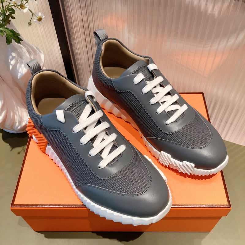 Hermès White High-Top Sneakers - Lifestyle Styling Shot