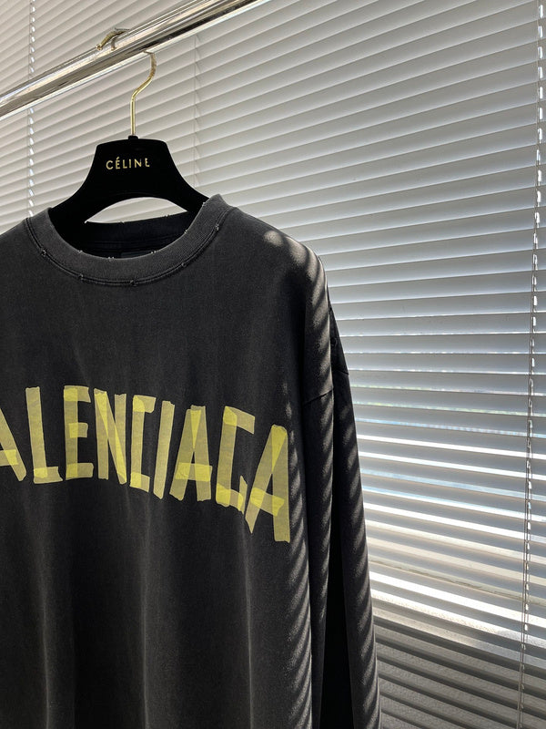 Close-up of Balenciaga designer clothing craftsmanship