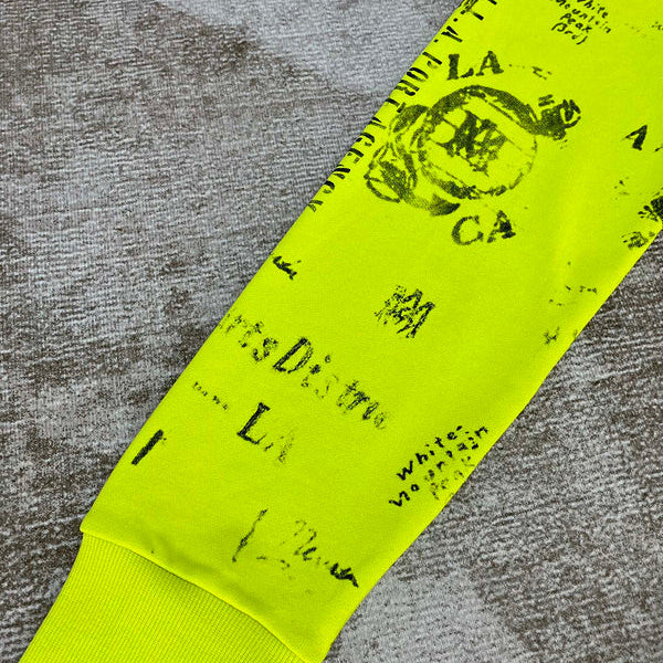 Close-up of Amiri hoodie craftsmanship