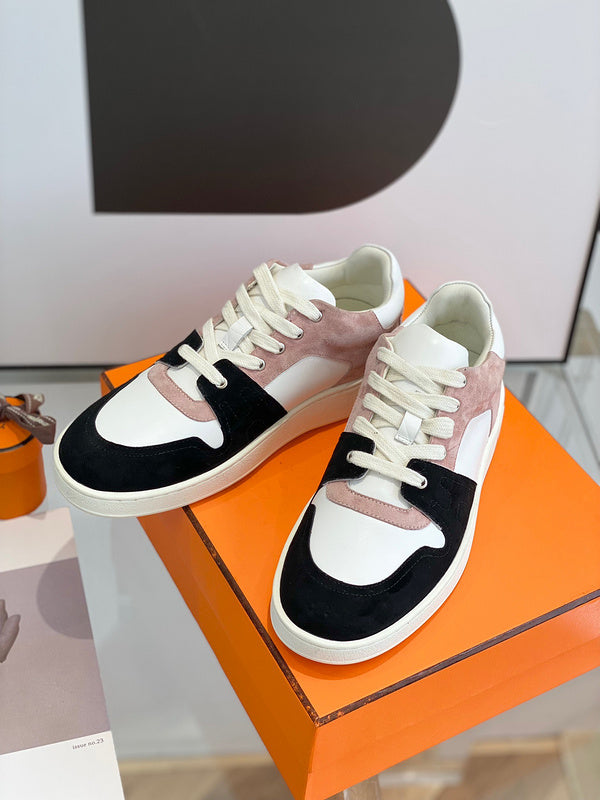 Hermès Grey Loafer Flats - Studio Shot
