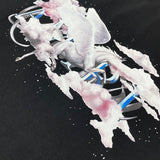 Close-up of Amiri t-shirt craftsmanship