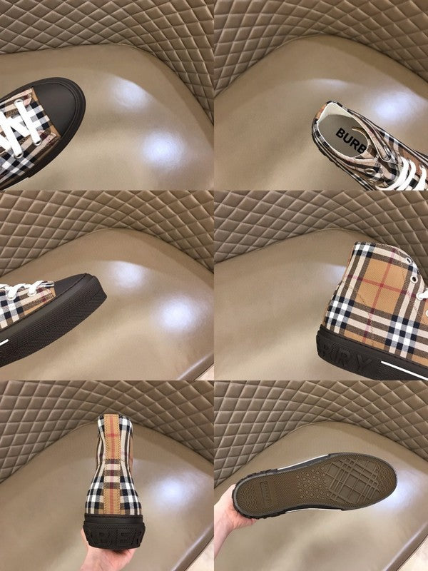 Burberry White Pointed-Toe Stiletto Heels - Side Profile View