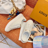 Close-up of Louis Vuitton shoes craftsmanship