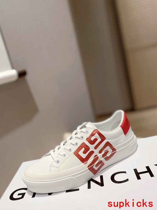 Givenchy Tan Low-Top Sneakers - Back View