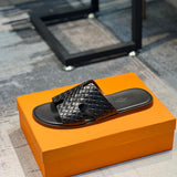 Hermes shoes Style 024 - close-up of premium designer craftsmanship