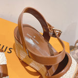 Louis Vuitton shoes Style 356 - back heel detail (alternate angle)