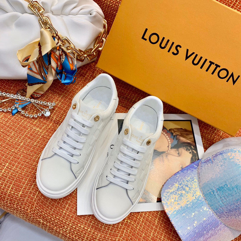 Louis Vuitton luxury shoes detail shot