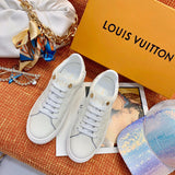 Louis Vuitton luxury shoes detail shot