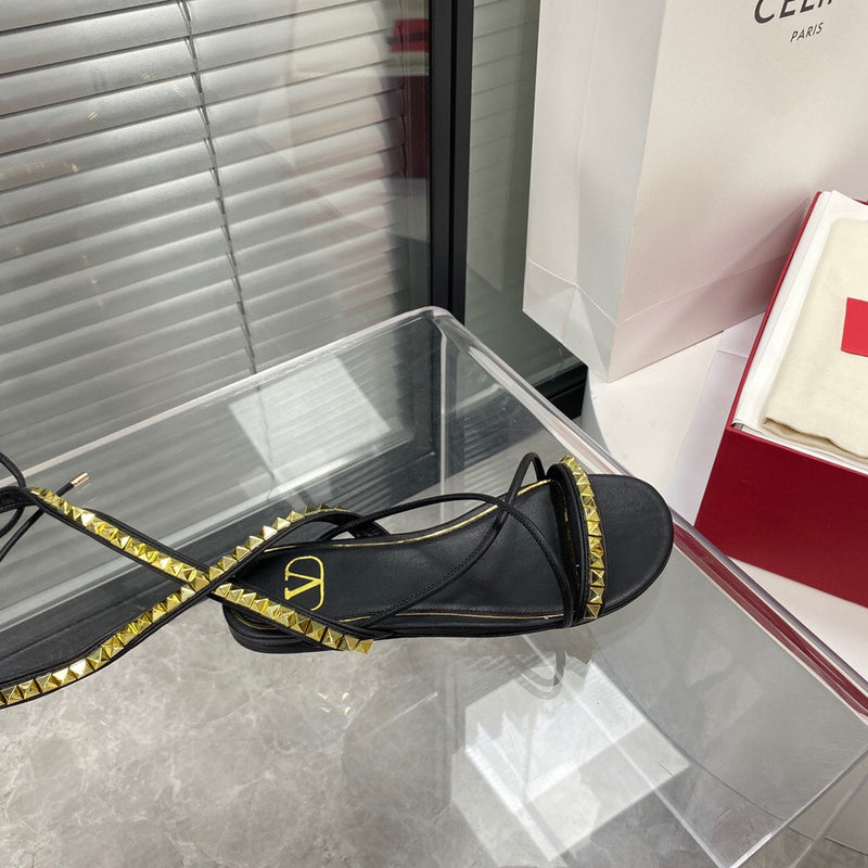Close-up of Valentino Garavani shoes craftsmanship