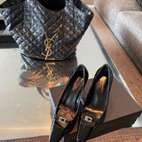 Saint Laurent luxury shoes detail shot