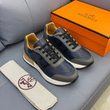 Hermès Grey Ankle Boots - Angled View