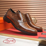 Hermes shoes Style 055 - front view, classic monogram styling