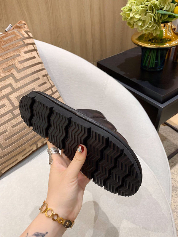 Balenciaga Nude Block Heel Sandals - Lifestyle Styling Shot