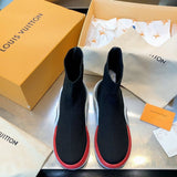 Close-up of Louis Vuitton shoes craftsmanship