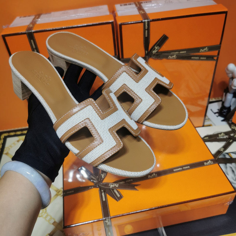 Hermes sandals Style 049 - styled lifestyle view