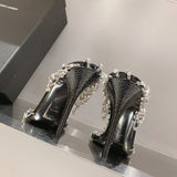 Saint Laurent luxury shoes detail shot