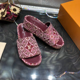 Louis Vuitton Burgundy Low-Top Sneakers - Toe Detail View