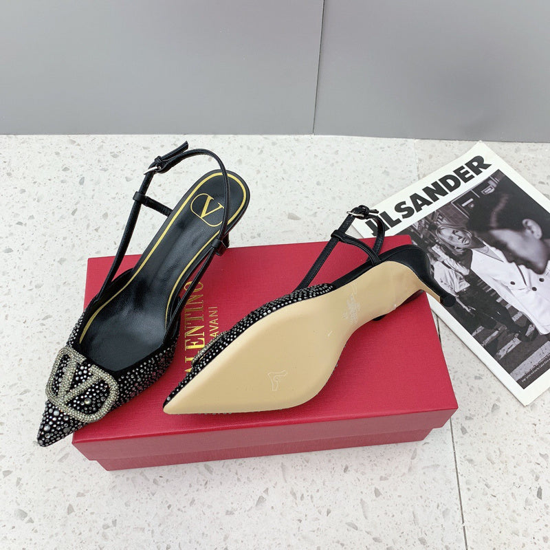 Valentino Garavani luxury shoes detail shot