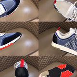 Hermès Grey Chunky Platform Sneakers - Side Profile View