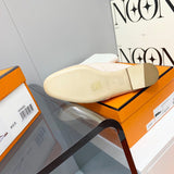 Hermès Black Ankle Strap Sandals - Back View