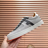 Hermès Chocolate Brown Chunky Platform Sneakers - Heel Detail View