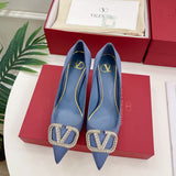 Close-up of Valentino Garavani shoes craftsmanship