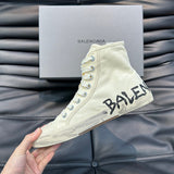 Balenciaga Camel Block Heel Pumps - Lifestyle Styling Shot