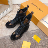 Louis Vuitton luxury shoes detail shot