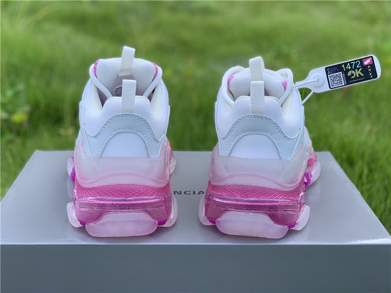 Balenciaga White Chunky Platform Sneakers - Sole Detail View