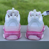 Balenciaga White Chunky Platform Sneakers - Sole Detail View