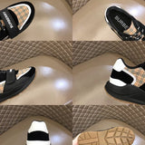 Burberry Chocolate Brown Block Heel Pumps - Side Profile View