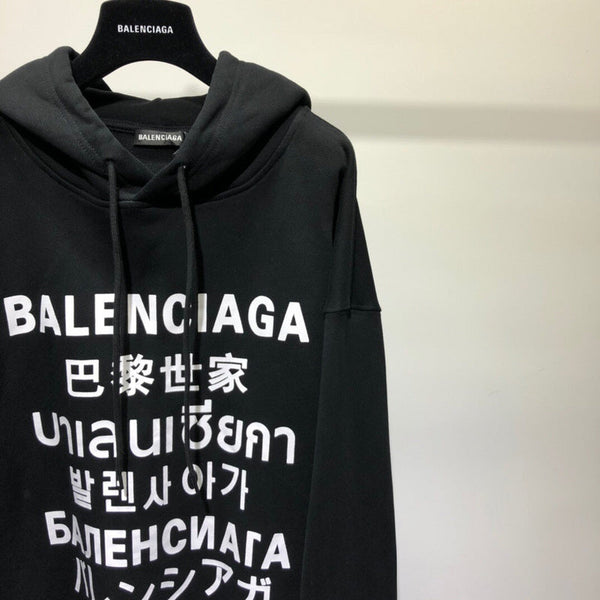 Close-up of Balenciaga designer clothing craftsmanship
