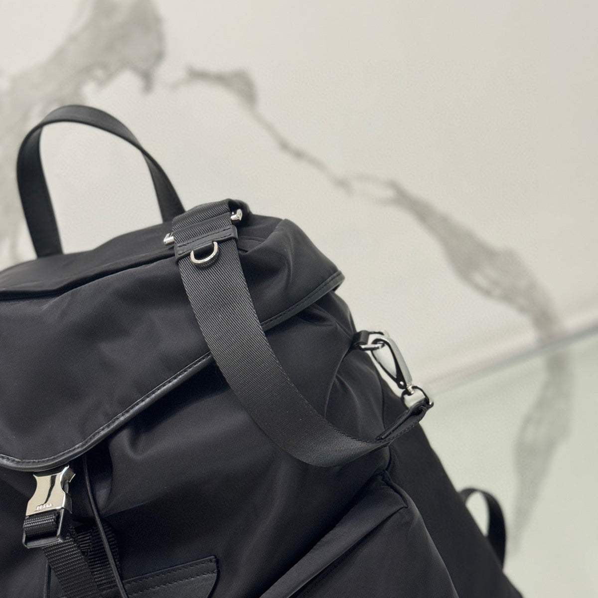 Bags- Pd Re-nylon Backpack Luxury Designer Leather Handbag