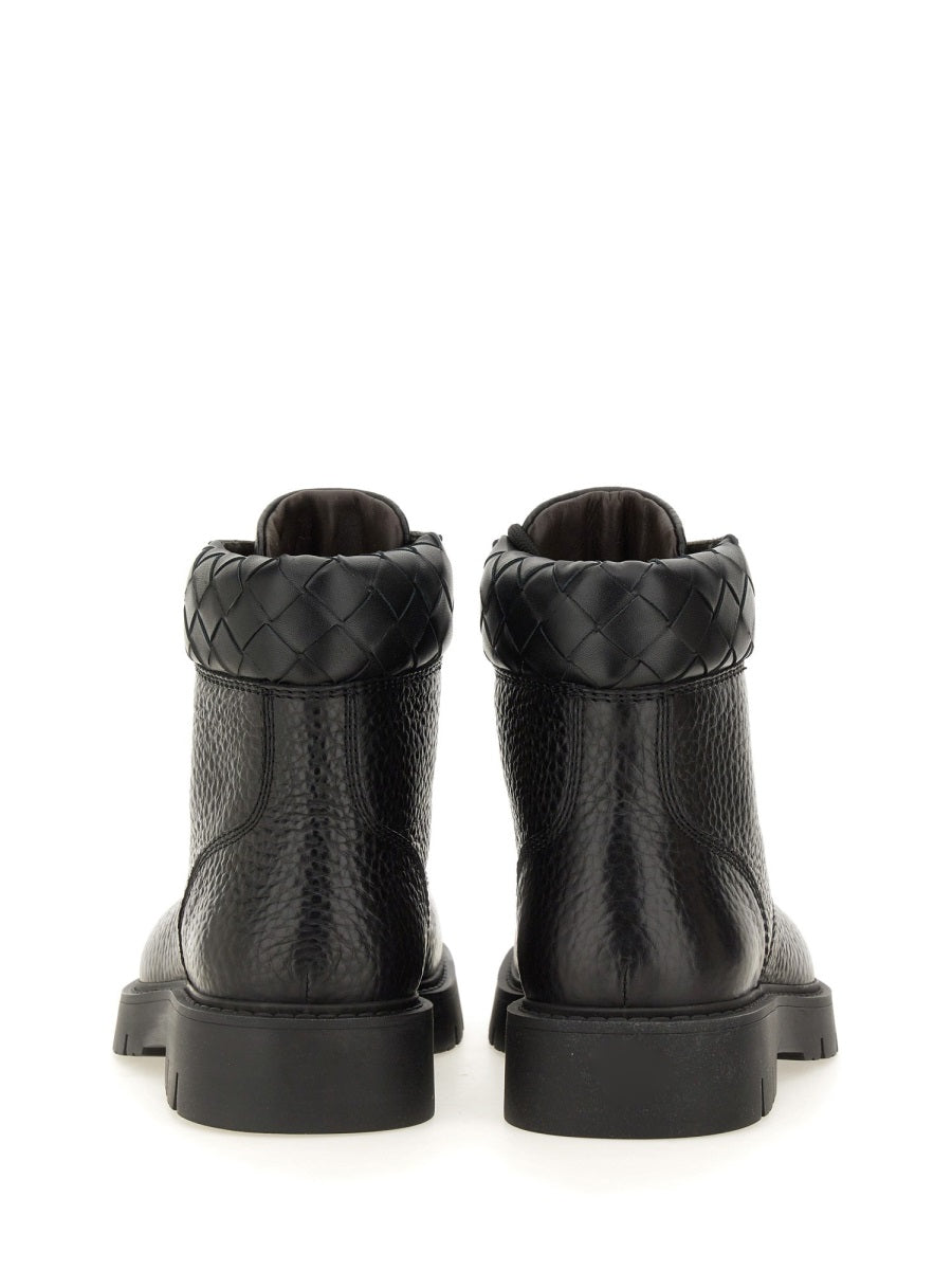 Bottega Veneta premium boots & booties detail and craftsmanship close-up