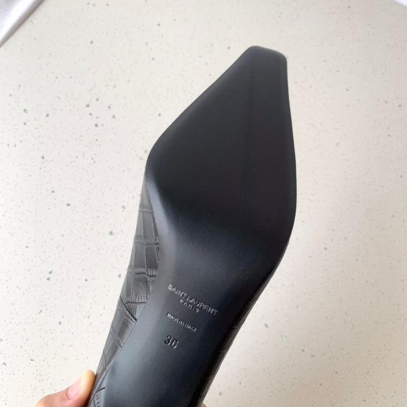 Saint Laurent designer shoes full view