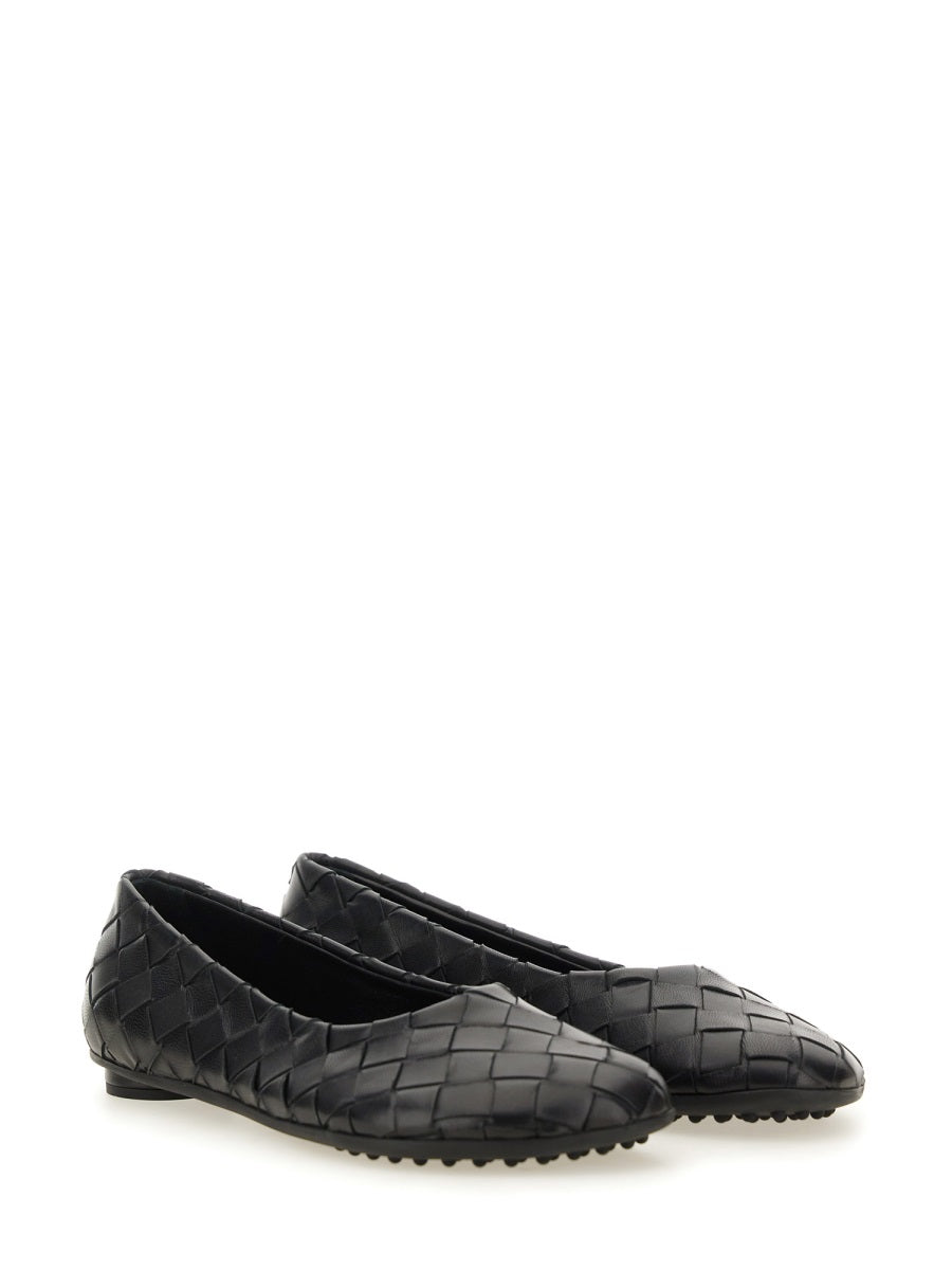 Bottega Veneta flats luxury designer piece front view